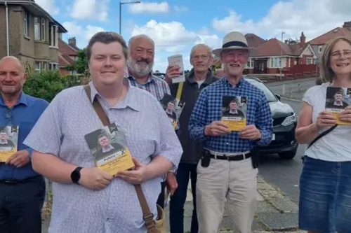 Lib Dems campaigning in Morecambe