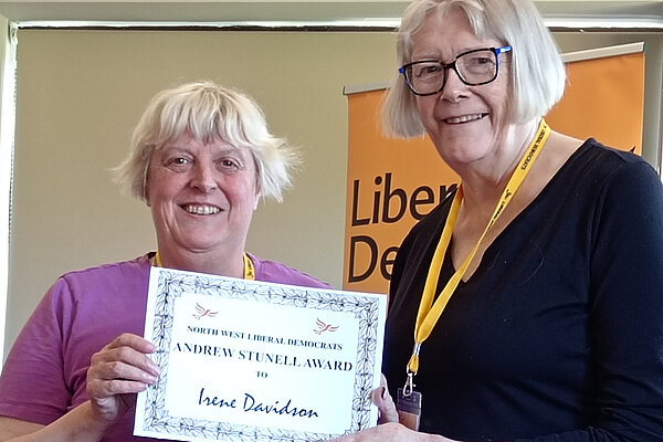Irene Davidson receives award