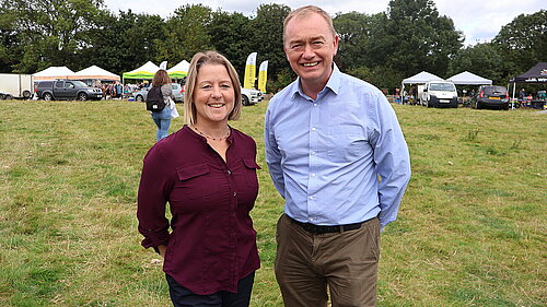 Libby Bateman and Tim Farron